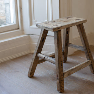 VINTAGE ELM STOOLS