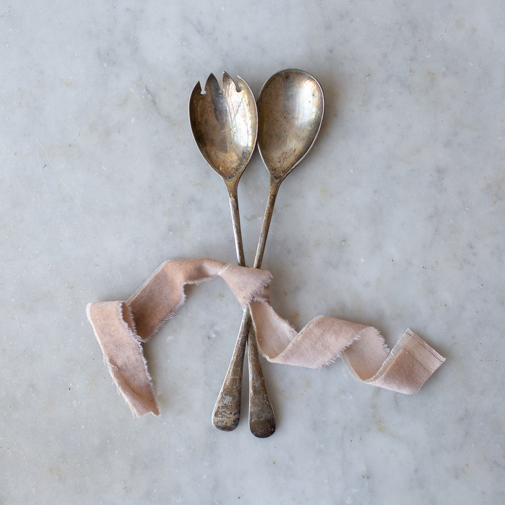 Vintage Serving Spoon and Fork set