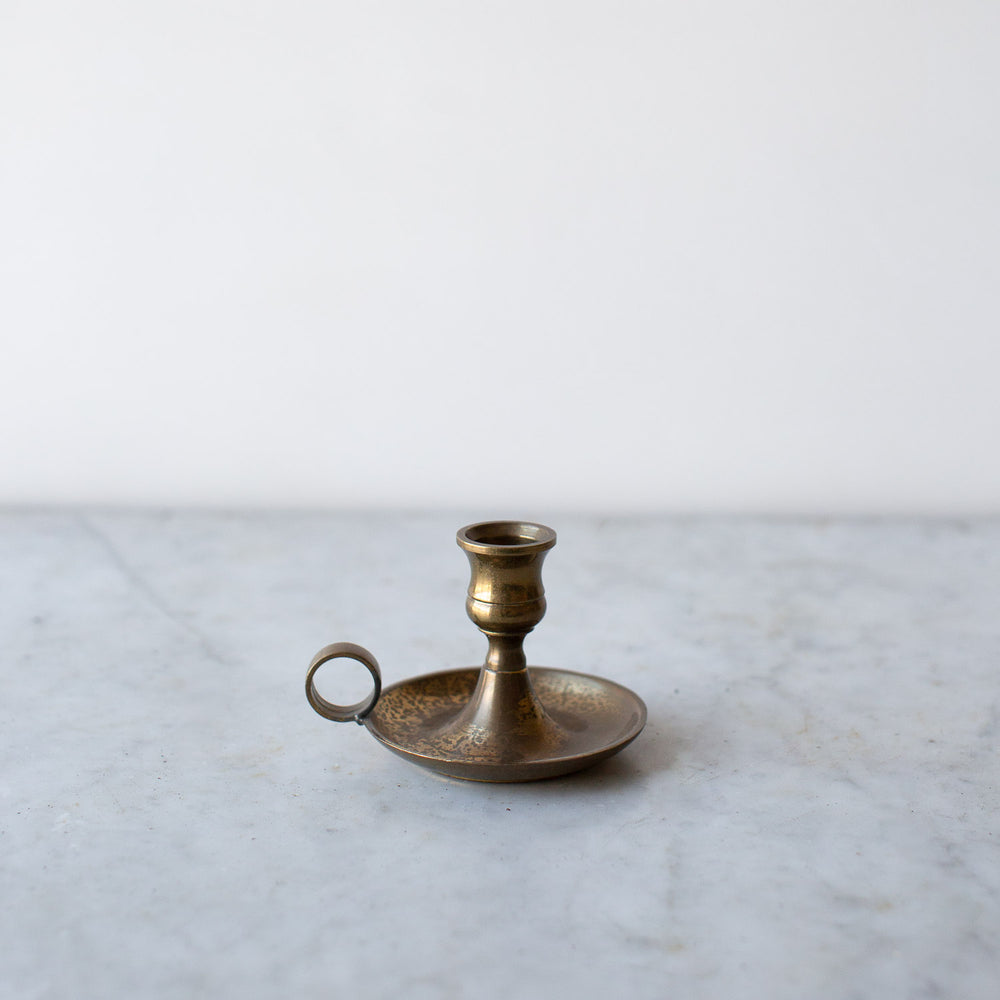 
            
                Load image into Gallery viewer, VINTAGE BRASS CHAMBERSTICK CANDLE HOLDER
            
        