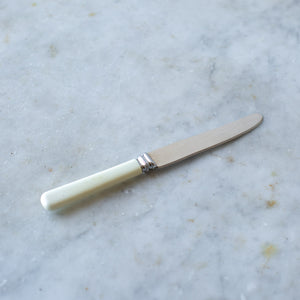 Vintage Sheffield England Faux Bone Handle Knife Set I