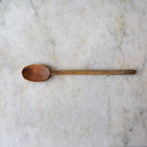 VINTAGE HAND CARVED WOODEN COOKING SPOONS SET