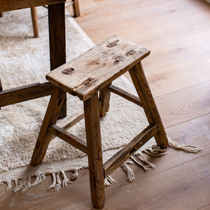 VINTAGE ELM STOOLS