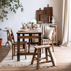VINTAGE ELM STOOLS