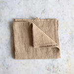 HANDMADE WAFFLE LINEN KITCHEN TOWEL IN HAY