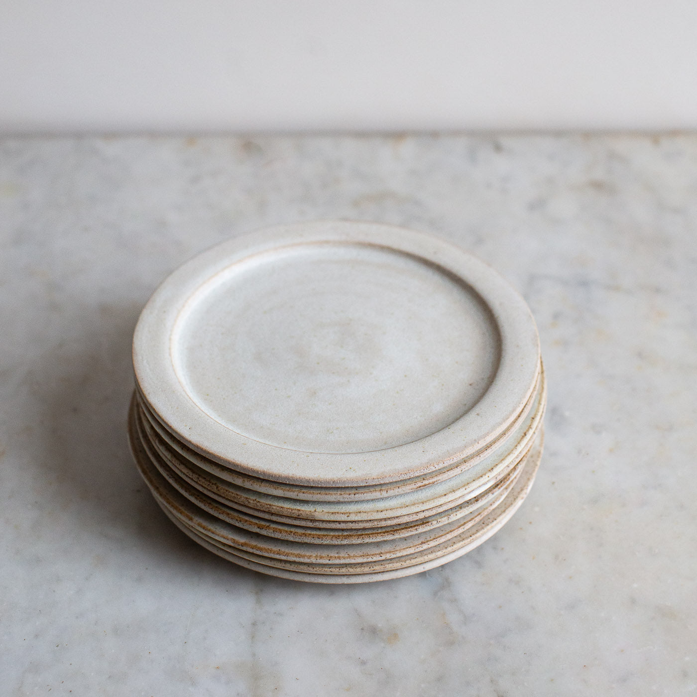 HANDMADE SPECKLED MATT GLAZED STONEWARE SIDE PLATE Ellei Home