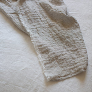 Ex-Prop HANDMADE CRUSHED LINEN BLANKET IN NATURAL