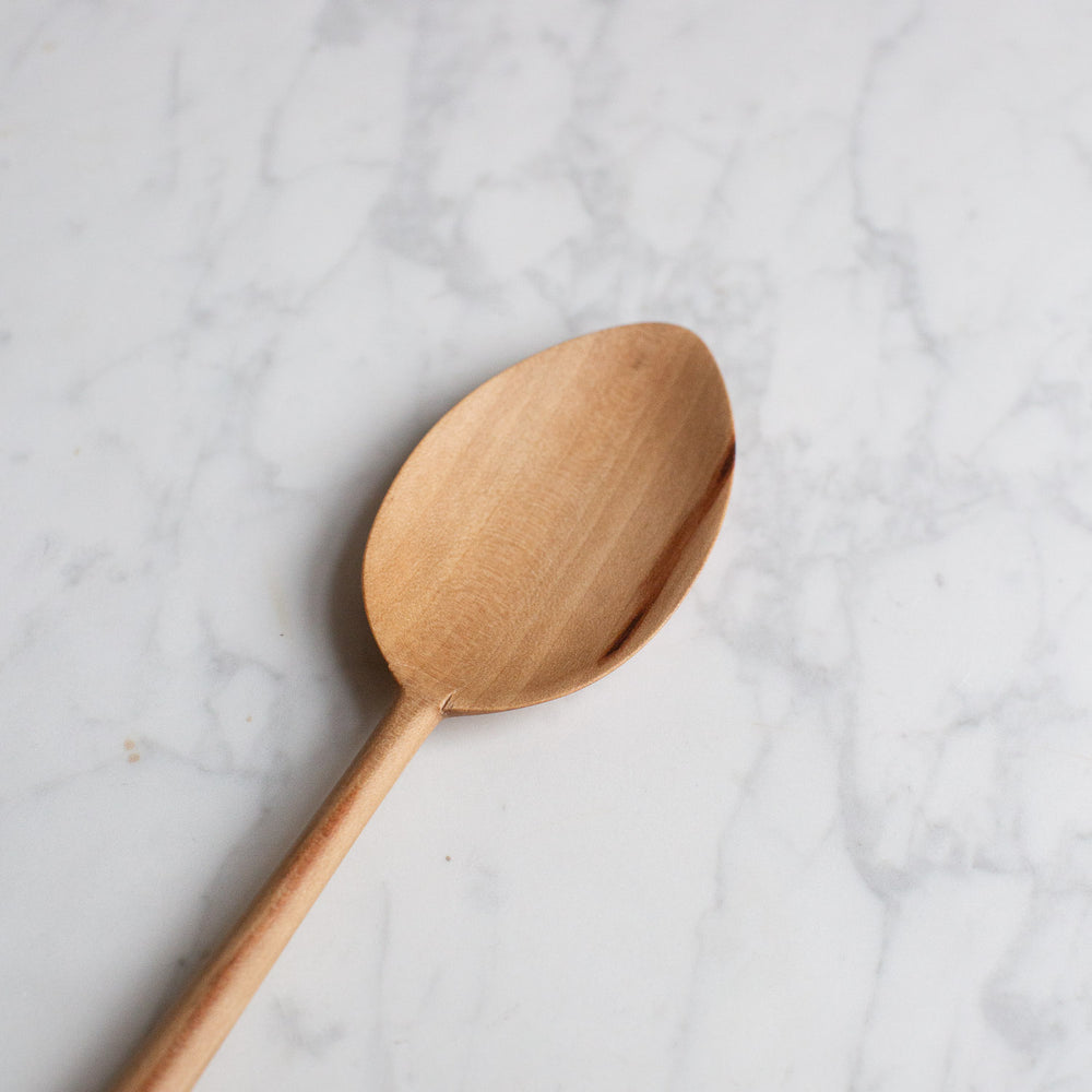 SECONDS - HAND CARVED SWEET GUM COOKING SPOON