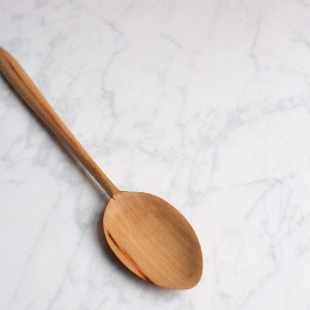 SECONDS - HAND CARVED SWEET GUM COOKING SPOON