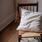 HANDSPUN COTTON CUSHION COVERS IN ECRU