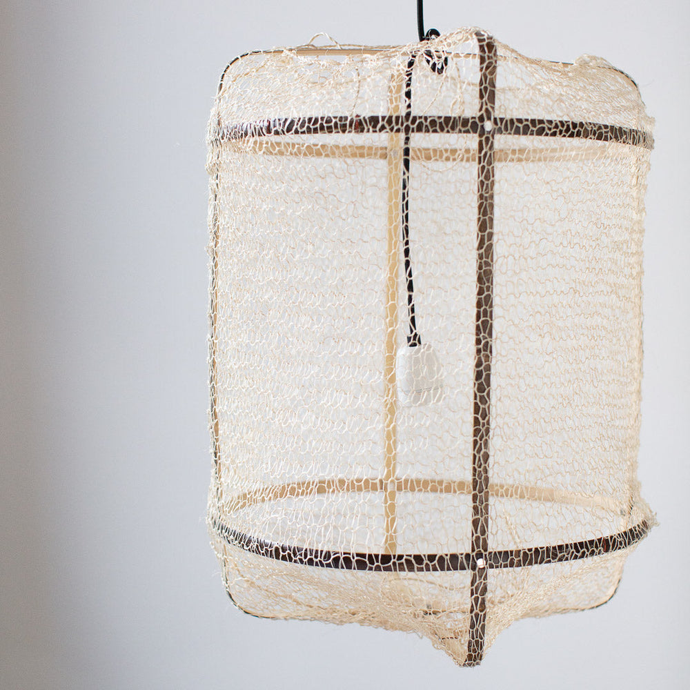 
            
                Load image into Gallery viewer, EX-PROP - SISAL LANTERN LAMPSHADE - Z5 SMALL
            
        