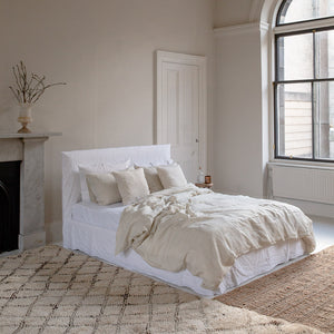 
            
                Load image into Gallery viewer, BELGIAN LINEN BEDDING SET IN NATURAL WHITE
            
        