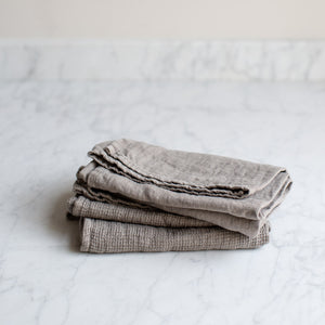 HANDMADE LINEN KITCHEN TOWEL IN TAUPE GREY – Ellei Home