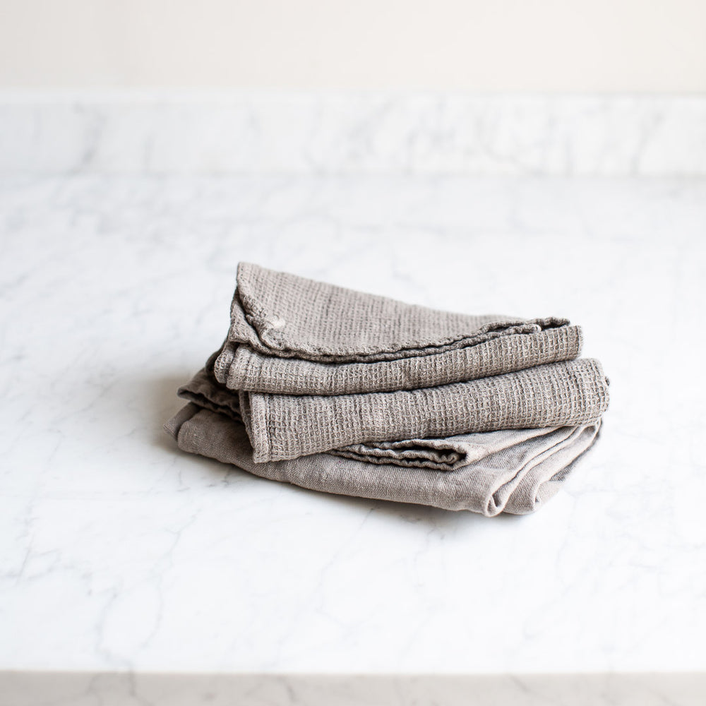 HANDMADE LINEN KITCHEN TOWEL IN WARM WHITE – Ellei Home