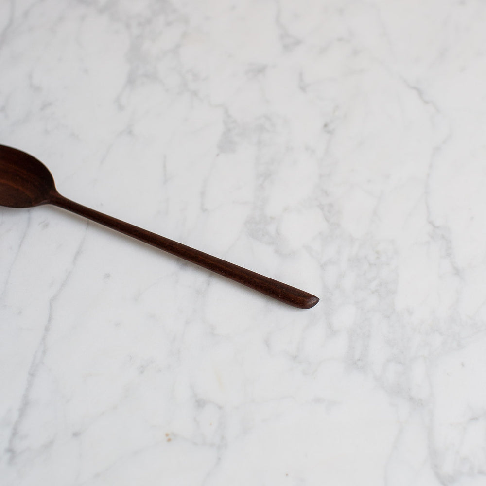 HAND CARVED CONDIMENT SPOON