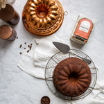 hand forged copper bunt cake mould
