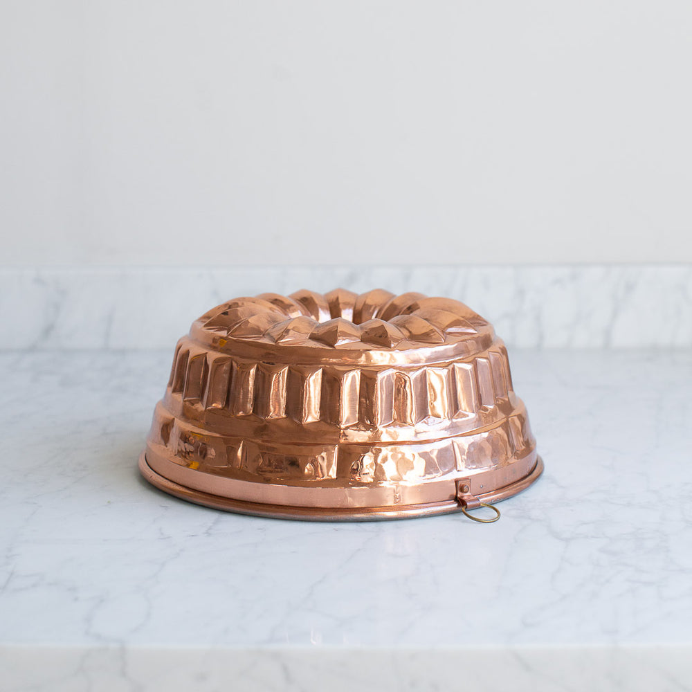 handmade copper cake mould