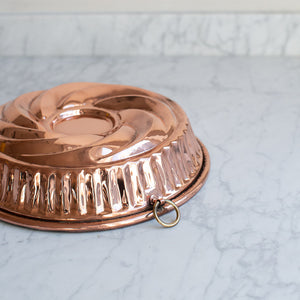 HAND FORGED COPPER CAKE MOULD