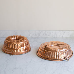 handmade copper cake moulds