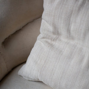 HANDSPUN COTTON CUSHION COVERS IN NATURAL STRIPES