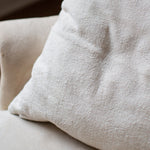 HANDSPUN COTTON CUSHION COVERS IN ECRU