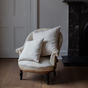 HANDSPUN COTTON CUSHION COVERS IN NATURAL STRIPES