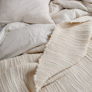 Beautiful and Soft Organic Merino Wool Bed Runner