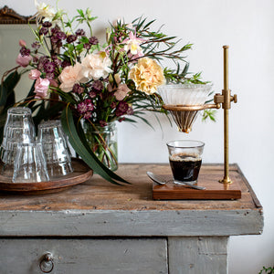 BRASS COFFEE POUR OVER STAND