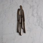 VINTAGE ENGLISH SILVER BUTTER KNIFE SET of TWO