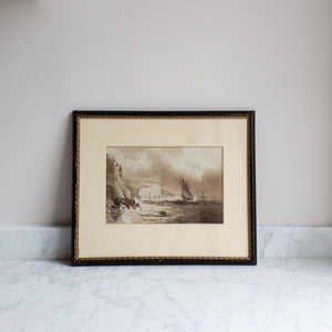 FRAMED VINTAGE WATERCOLOUR PAINTING