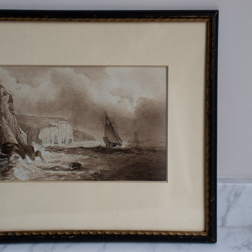 FRAMED VINTAGE WATERCOLOUR PAINTING