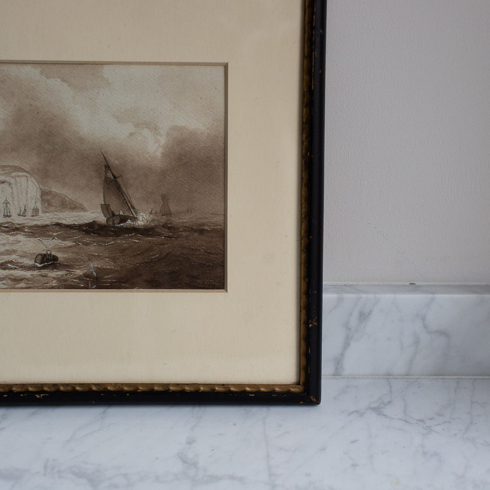 FRAMED VINTAGE WATERCOLOUR PAINTING