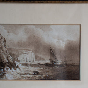 FRAMED VINTAGE WATERCOLOUR PAINTING