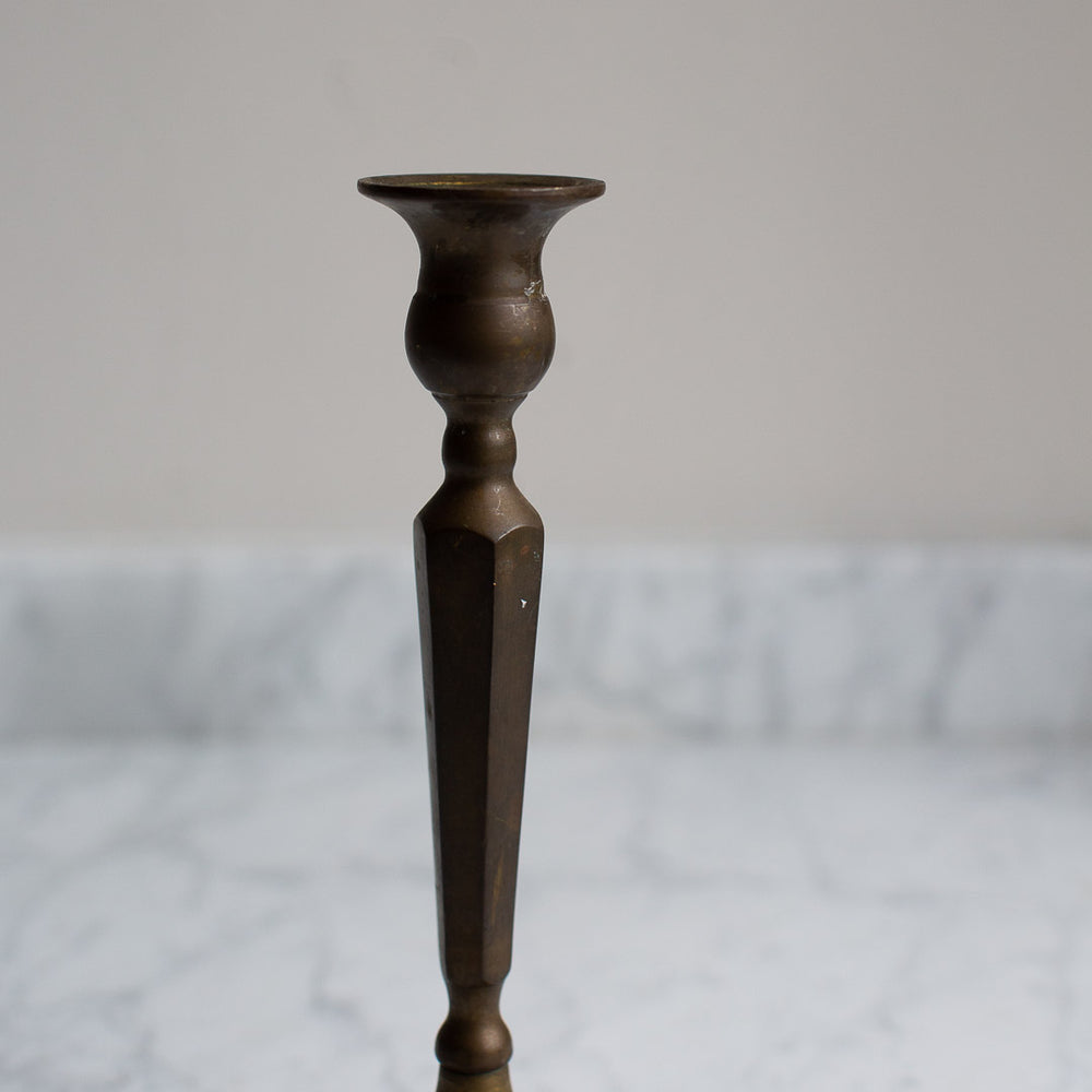 VINTAGE PAIR OF BRASS CANDLESTICKS