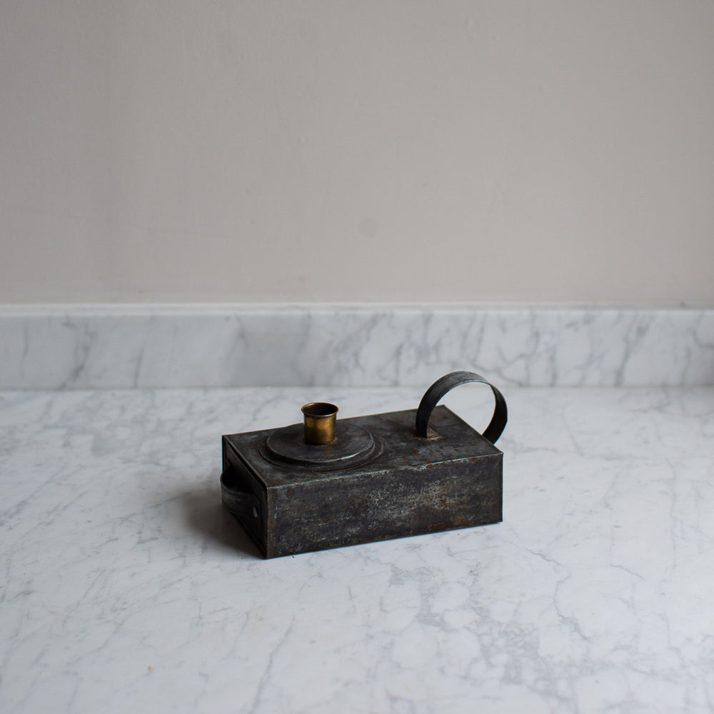 Vintage Tin Matchbox Candle Holder