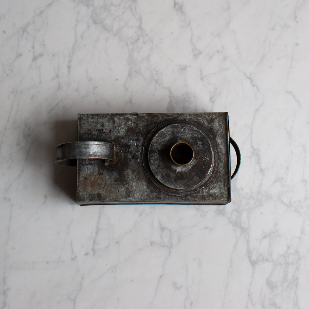 Vintage Tin Matchbox Candle Holder
