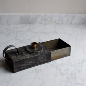 Vintage Tin Matchbox Candle Holder