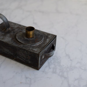 Vintage Tin Matchbox Candle Holder