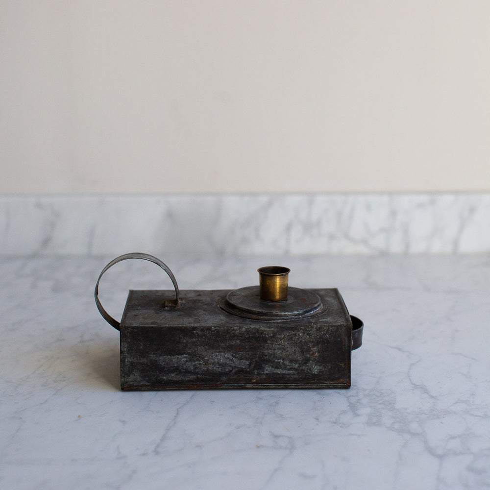 Vintage Tin Matchbox Candle Holder