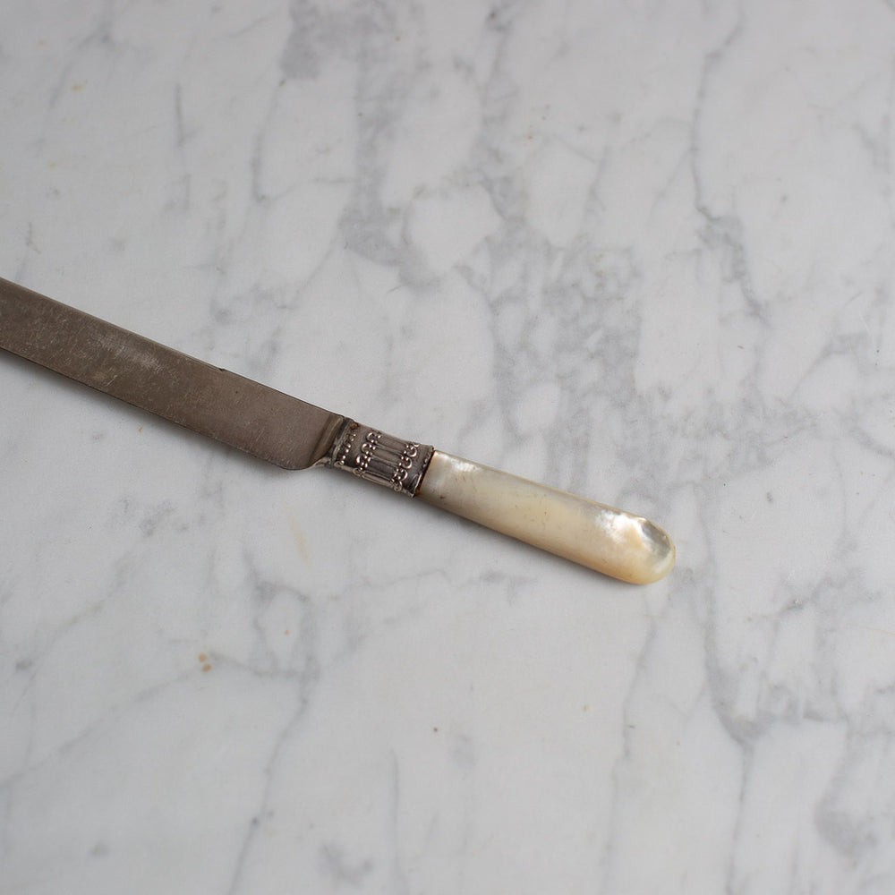 VINTAGE MOTHER OF PEARL KNIFE SET