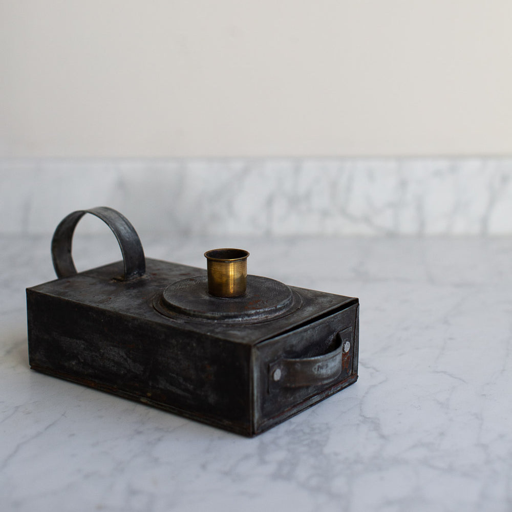 
            
                Load image into Gallery viewer, Vintage Tin Matchbox Candle Holder
            
        
