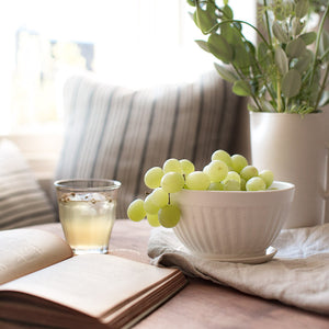 HANDMADE FLUTED BERRY OR FRUIT BOWL