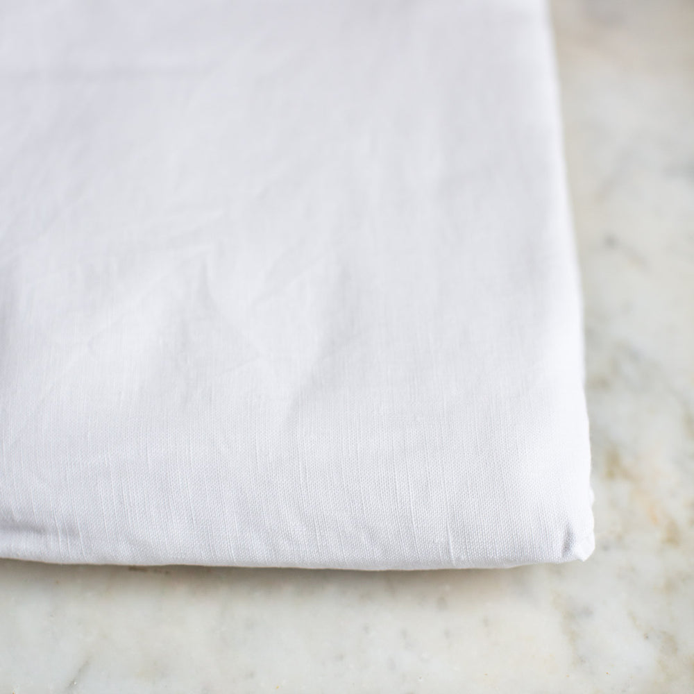 
            
                Load image into Gallery viewer, BELGIAN LINEN FITTED SHEETS IN PURE WHITE
            
        