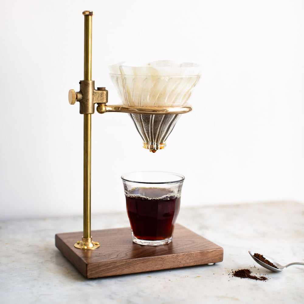 BRASS COFFEE POUR OVER STAND