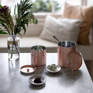 COPPER TEA AND COFFEE CANISTER