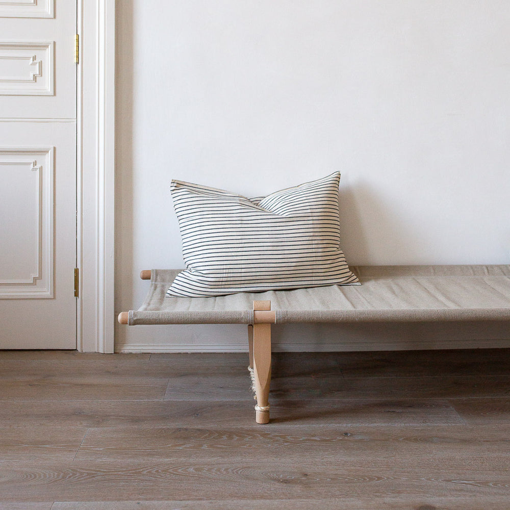 EXTRA LARGE HANDWOVEN COTTON CUSHION COVER IN PLAIN STRIPES