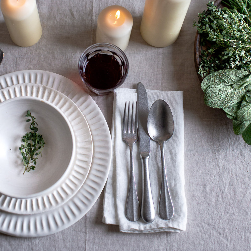 STONE WASHED BAGUETTE FLATWARE SET