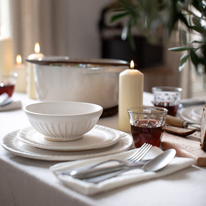 HANDMADE FLUTED SOUP BOWL