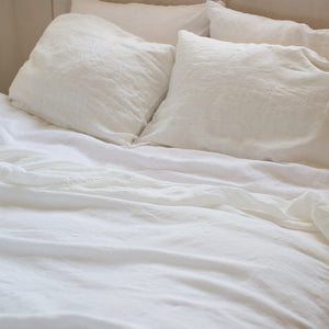 
            
                Load image into Gallery viewer, HANDMADE LINEN PILLOWSLIP SET IN OFF-WHITE
            
        