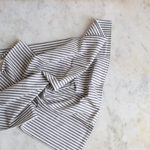 organic cotton and hemp napkin set in ticking 