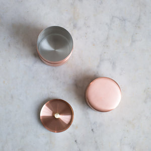 COPPER TEA AND COFFEE CANISTER